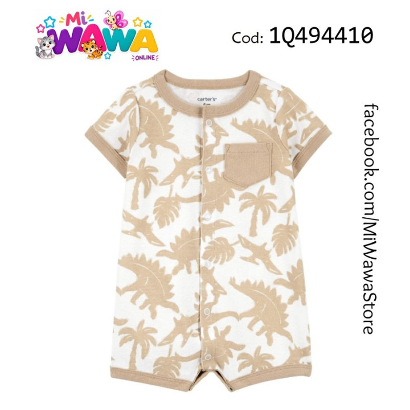 [H1] Romper beige palmera