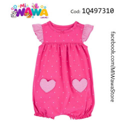 [E2] Romper fucsia corazón