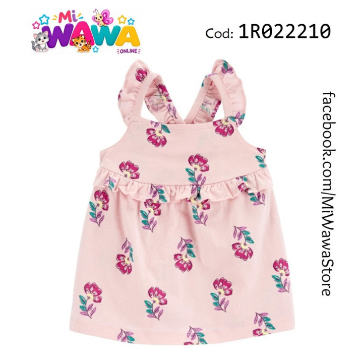[C3] Vestido rosa flores