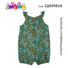 [K0] Romper verde flores