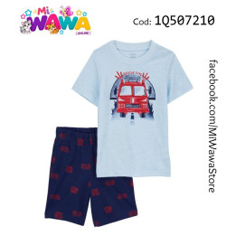 [K0] 2pz Short celeste azul