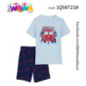 [K0] 2pz Short celeste azul