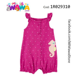 [B2] Romper fucsia caballito de mar