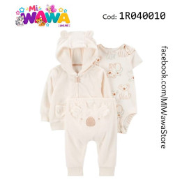[A4] 3pz Casaca koala ivory