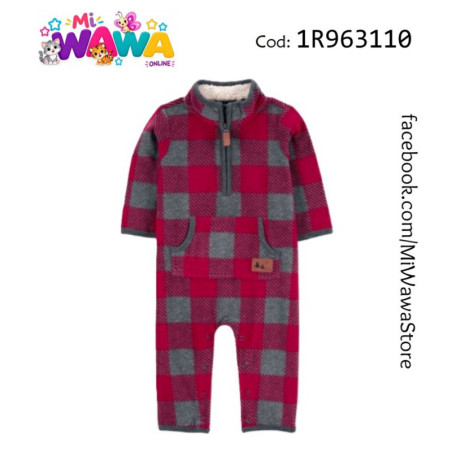 [L3] Enterizo rojo cuadros