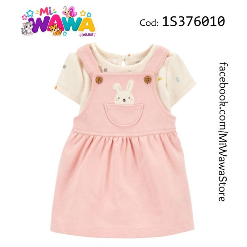 [L4] Overol rosa conejita