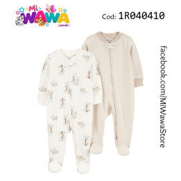 [B4] Pack enterizos blanco beige