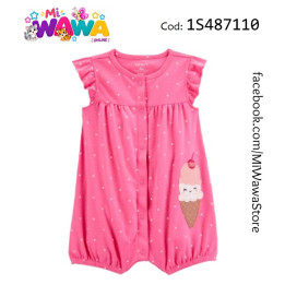 [B0] Romper fucsia heladito