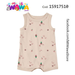 [M3] Romper beige piña