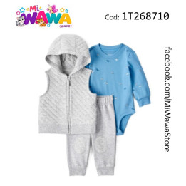 [H1] Chaleco plomo celeste