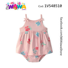 [P0] Romper rosa flores grandes