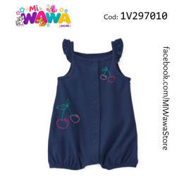 [P3] Romper azul cerezas