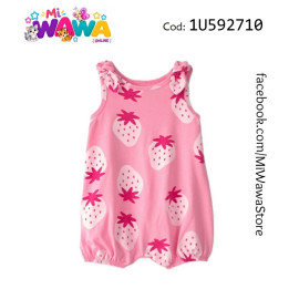 [P3] Romper rosa fresas