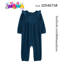 [I4] Enterizo azul brillo