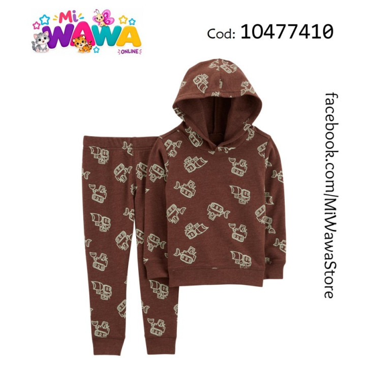 [A2] 2pz ML marrón capucha